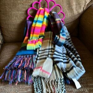 Bundle of scarves with the hanger